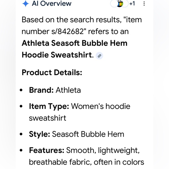 Athleta women’s seasoft Lavender bubble hem Hoodie - Picture 7 of 7